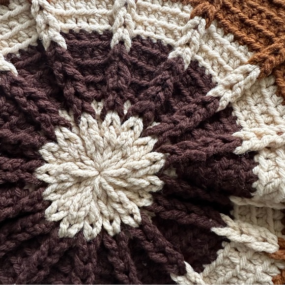 Sold Set of 2 Vintage knit decorative pillow cases - Picture 7 of 9